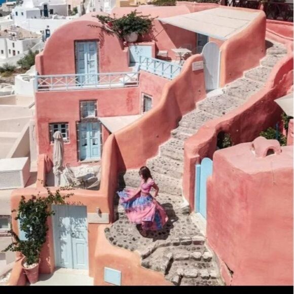 Anthropologie Bl^nk London Jodi Tie Dye A-Line High Waisted Midi Skirt - Picture 6 of 16